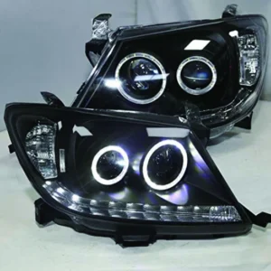 Affordable 2004-2010 Toyota Hilux Vigo LED Black Headlights - Car Pair Deal!