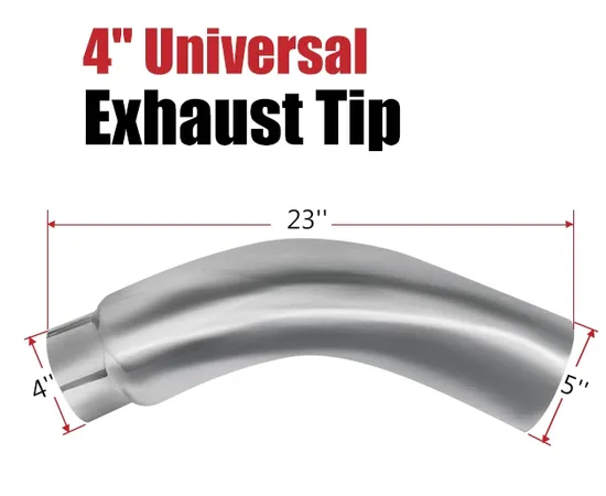 High-Performance-Chrome-Exhaust-Tips-23-Length-4-ID-5-Od-Pencil-Cut-Chrome-Exhaust-Tip-for-Truck-Muffler