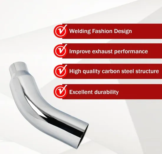 High-Performance-Chrome-Exhaust-Tips-23-Length-4-ID-5-Od-Pencil-Cut-Chrome-Exhaust-Tip-for-Truck-Muffler