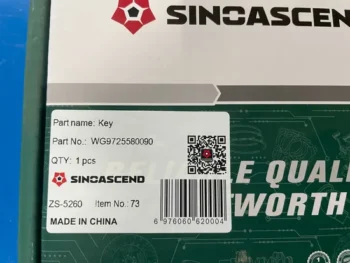 Sinotruk HOWO Ignition Switch Wg9725580090 Factory Price