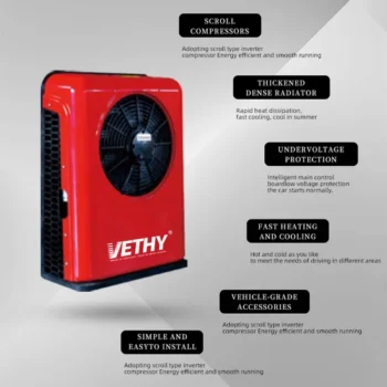Vethy Vbps01 12V 24V Electric Truck Split Parking AC Factory Price